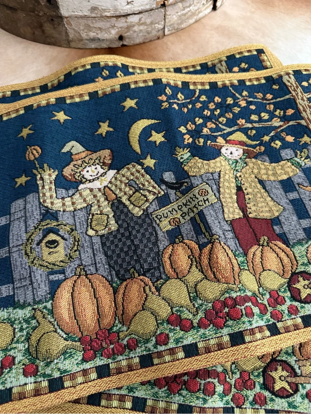 Teresa Kogut Autumn Harvest Decorative Placemats Set of 4 Pumpkin Patch